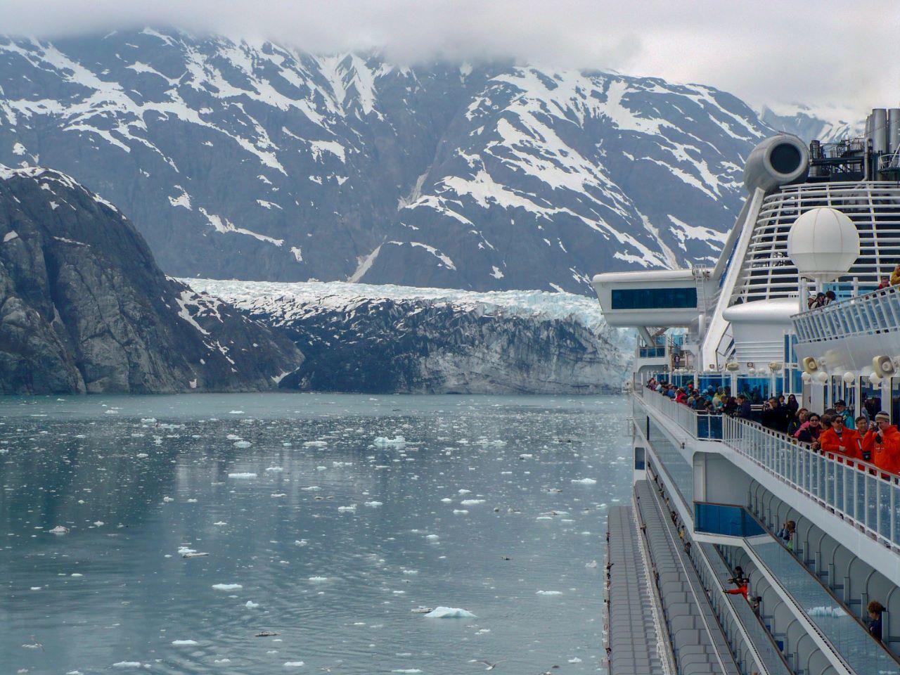 Approaching the Margerie Glacier